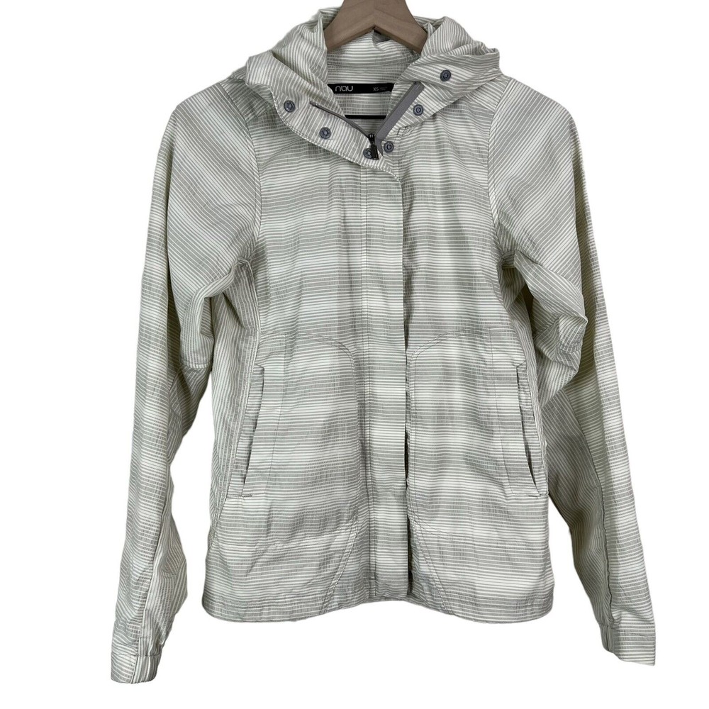 Nau Packable Windbreaker Hooded Women’s Size XS Jacket Full Zip Lightweight